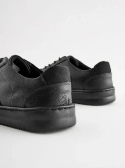 Noir - Chaussures d’école à lacets en cuir
