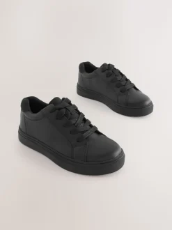 Noir - Chaussures d’école à lacets
