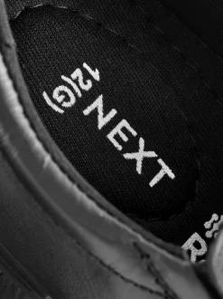 Noir - Chaussures d’école mocassins à enfiler en cuir