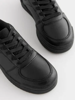 Noir - Chaussures de Dentelle scolaires