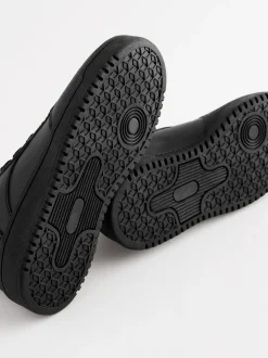 Noir - Chaussures de Dentelle scolaires