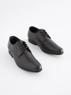 Noir - Chaussures en cuir pour l’école Dentelle up