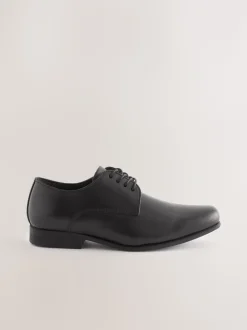 Noir - Chaussures en cuir pour l’école Dentelle up