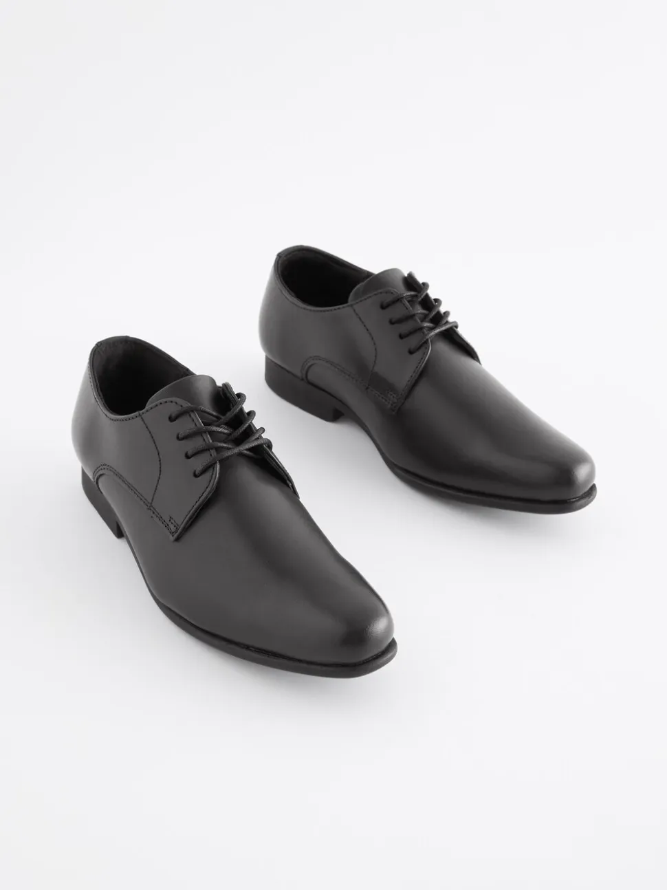 Noir - Chaussures en cuir pour l’école Dentelle up