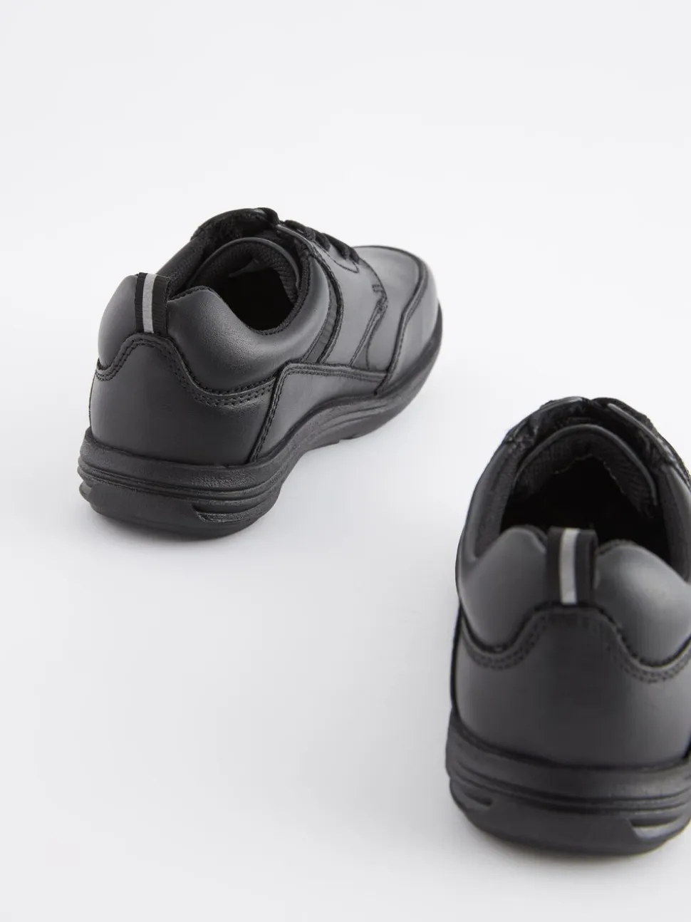 Noir - Chaussures School en cuir à lacets