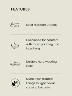 Noir - Chaussures School en cuir à lacets