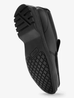 Noir - Chaussures style mocassins en cuir pour l'école