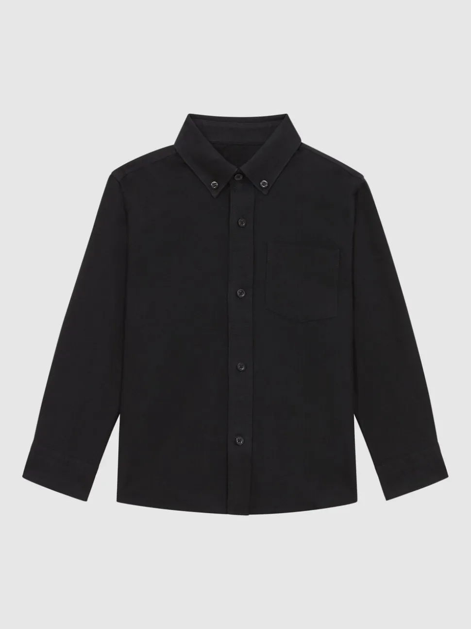 Noir - Chemise Oxford Reiss Greenwich à boutons