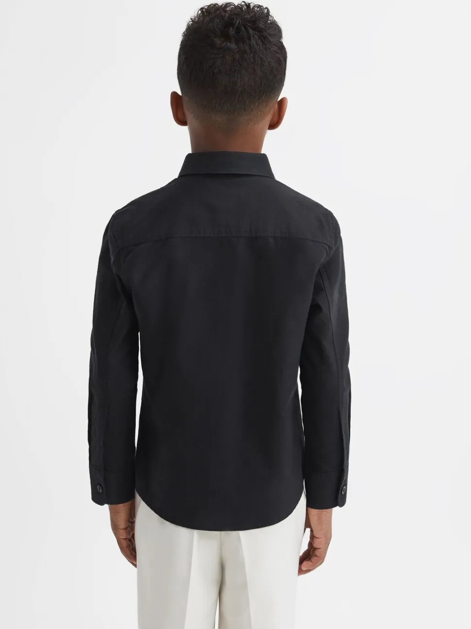 Noir - Chemise Oxford Reiss Greenwich à boutons