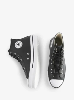 Noir - Converse Baskets EVA Leather Lift Youth