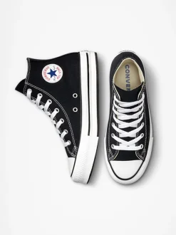 Noir - Converse Eva Baskets montante pour jeunes