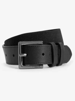 Noir - Cuir et ceinture élastique