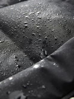 Noir - Doudoune imperméable à Gamme longue doublée de polaire (3-17ans)