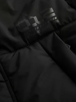 Noir - Doudoune longue Résistant à la douche (3-17ans)