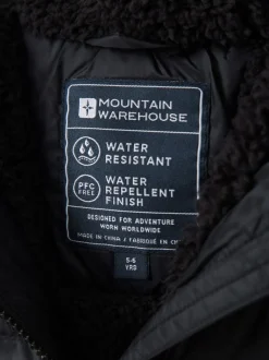 Noir - Doudoune Mountain Warehouse Seasons imperméable doublée de fausse fourrure