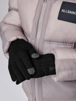 Noir - Ensemble bonnet et gants smALLSAINTS logo