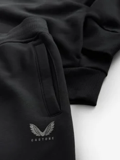 Noir - Ensemble Castore Sweat-shirt à capuche et Survêtement oversize