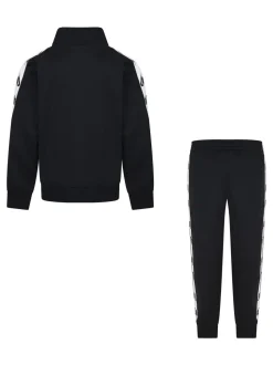 Noir - Ensemble de survêtement Nike Little Poly à logo et bande zippée