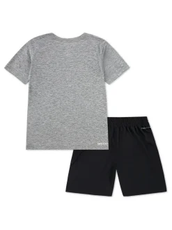 Noir - Ensemble short et t-shirt Nike Little Kids DriFIT