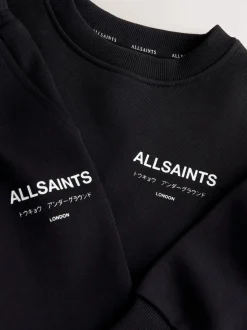 Noir - Ensemble smALLSAINTS Underground Sweat-shirt et Survêtement oversize pour jeunes Garçons