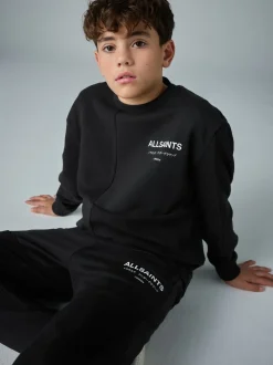 Noir - Ensemble sweat-shirt et joggings smALLSAINTS Underground oversize à empiècement texturé