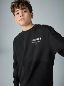 Noir - Ensemble sweat-shirt et joggings smALLSAINTS Underground oversize à empiècement texturé