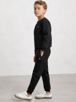 Noir - Ensemble sweat-shirt et survêtement Reiss Avery en mélange de coton