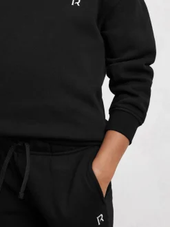 Noir - Ensemble sweat-shirt et survêtement Reiss Avery en mélange de coton