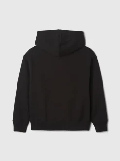 Noir - Gap Vintage Logo Sweat-shirt à capuche (4-13yrs)