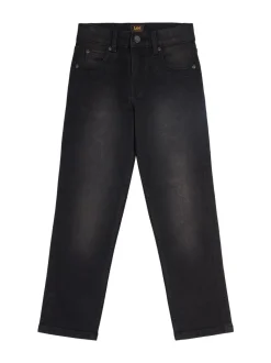 Noir - Jeans droite Daren coupe stretch Lee