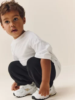 Noir - Jogging en jersey doux au toucher (3 mois à 7 ans)