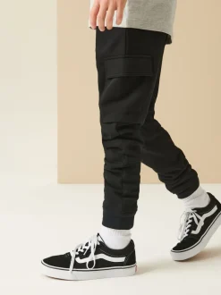 Noir - Jogging riche cargo (3-16ans)