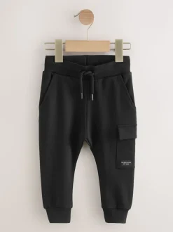 Noir - Jogging utilitaire skinny (3mois-7ans)