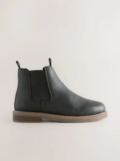 Noir - Leather Chelsea Boots
