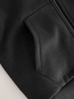 Noir - Logo Zip Through Hoodie (3-16yrs)