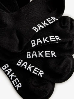 Noir - Lot de 5 chaussettes Baker by Ted Baker garçon