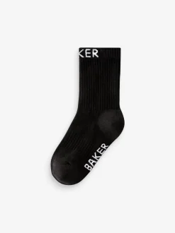Noir - Lot de 5 chaussettes Baker by Ted Baker garçon