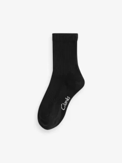Noir - Lot de 5 chaussettes Clarks Sporty School