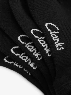 Noir - Lot de 5 chaussettes Clarks Sporty School