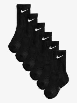 Noir - Lot de 6 chaussettes Nike Performance Col rond