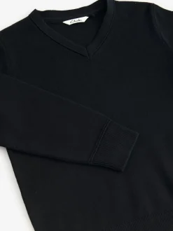 Noir - Lot de 2 pulls Clarks unisexes en maille pour l’école