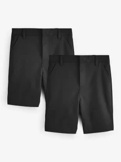 Noir - Lot de 2 shorts d’école Clarks Regular Boys Fastening School