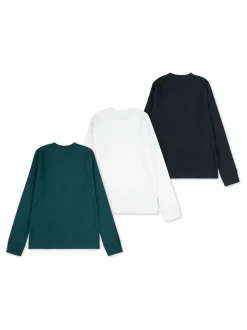 Noir - Lot de 3 t-shirts Abercrombie & Fitch à manches longues