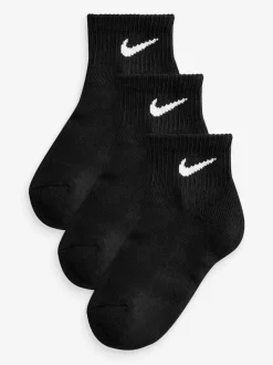 Noir - Lot de chaussettes de cheville Nike Little Kids 3