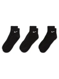 Noir - Lot de chaussettes de cheville Nike Lightweight Everyday 3