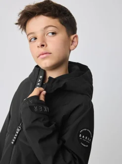 Noir - Manteau Baker by Ted Baker doublé en polaire imperméable