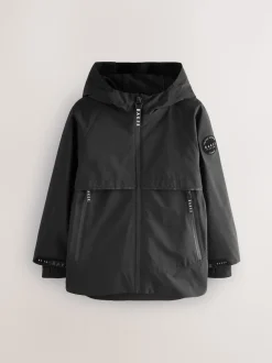 Noir - Manteau Baker by Ted Baker doublé en polaire imperméable