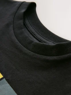 Noir - Marvel Avengers T-shirt Manches courtes (3-16ans)