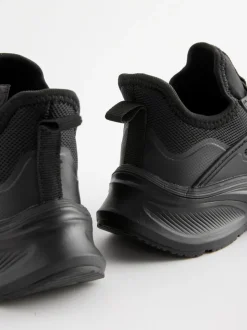 Noir - Mesh Elastic Lace Trainers