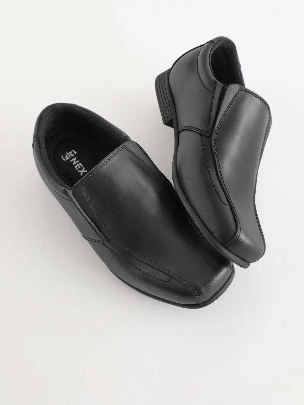 Noir - Mocassins d'écolier en cuir